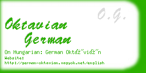 oktavian german business card